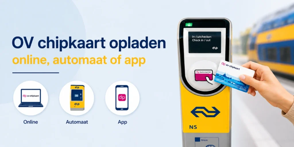 OV chipkaart opladen - online, automaat of app
